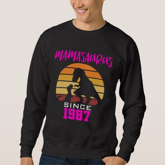 Sudadera Mamasaurus since 1987 (Anverso)