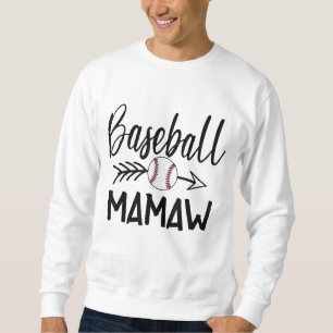 Sudadera Mamaw Cute Arrow, el béisbol, la Navidad de la mad