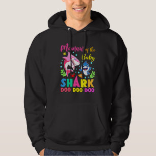 Sudadera Mamaw De Birthday Shark Pink Blue Doo