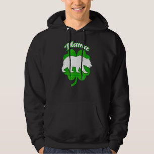 Sudadera Mami Bear Clover Irlandés Lucky Funny Pareándose S