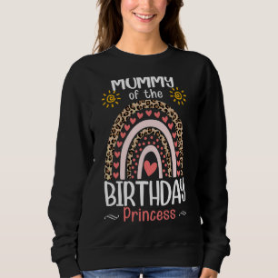 Sudadera Mami Del Leopardo Arcoiris De La Princesa Nacida M