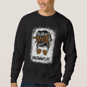 Sudadera Mami herida en la vida Leopardo Desordenada Madre