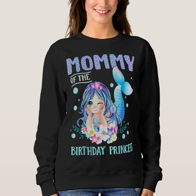 Sudadera Mami Sirena Del Nacimiento Princesa Feliz Nacimien (Anverso)