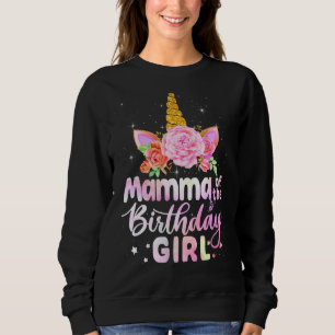 Sudadera Mamma De Los Chicas De Cumpleaños Cutan Mamáes Flo
