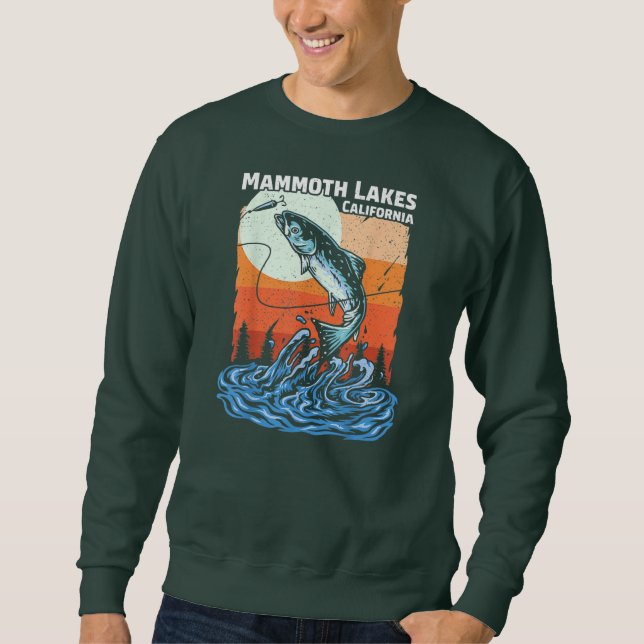 Sudadera Mamut de California, retro de pesca de verano (Anverso)