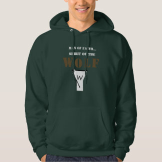 Sudadera Man of Faith Spirit of Wolf Hoodie
