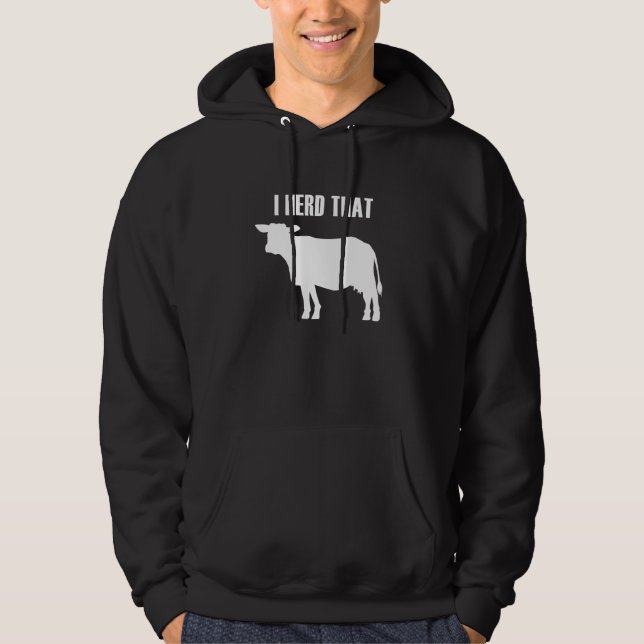 Sudadera Manada Que Irónicamente La Granja De Vaca Cita Cam (Anverso)