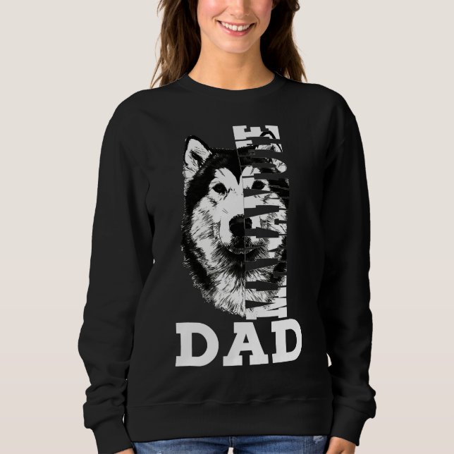 Sudadera Manamute Dad Husky Dog (Anverso)