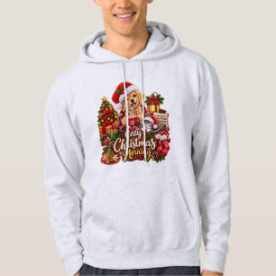 Sudadera Mañana de Navidad Acogedora – Golden Retriever Cál