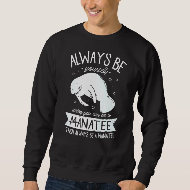 Sudadera Manatees floatee lindo Manatee para un manatí (Anverso)