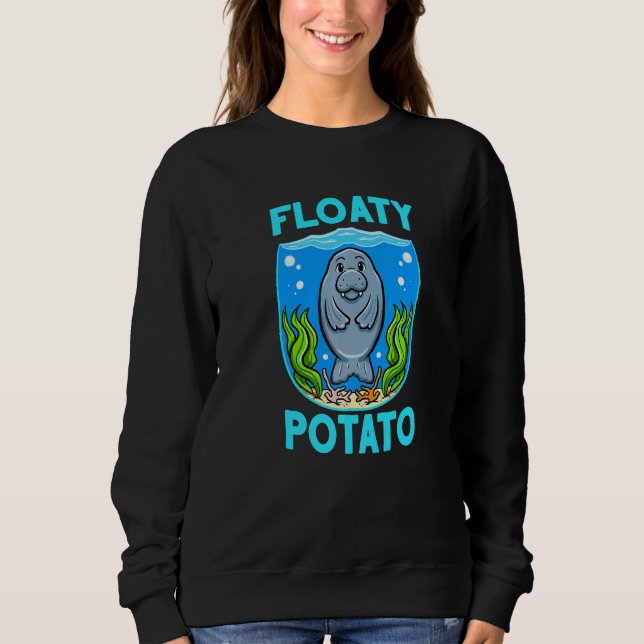 Sudadera Manatees Sea Cow Floaty Potato Manatee (Anverso)