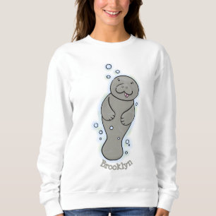 Sudadera Manatí de bebé con ilustracion de burbujas