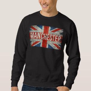 Sudadera Manchester Inglaterra Reino Unido Bandera Británic