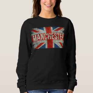 Sudadera Manchester Inglaterra Reino Unido Bandera Británic