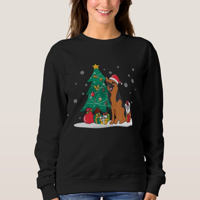 Sudadera Manchester Terrier Christmas Tree Light Pajama Dog (Anverso)