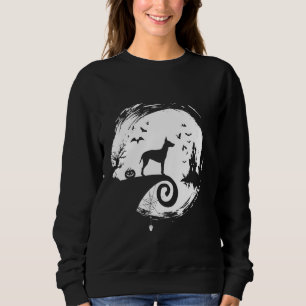 Sudadera Manchester Terrier Halloween Costume Moon Silhouet