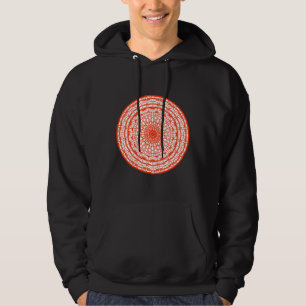 Sudadera Mandala Blanca Y naranja