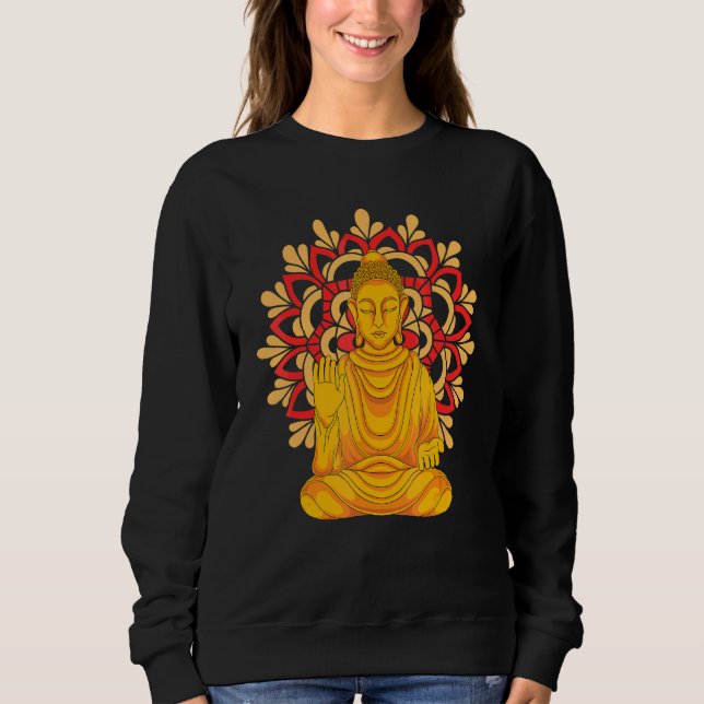 Sudadera Mandala budista Meditación espiritual Budismo Zen (Anverso)