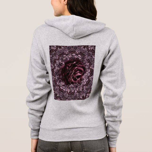 Sudadera Mandala de rosa  (Reverso)