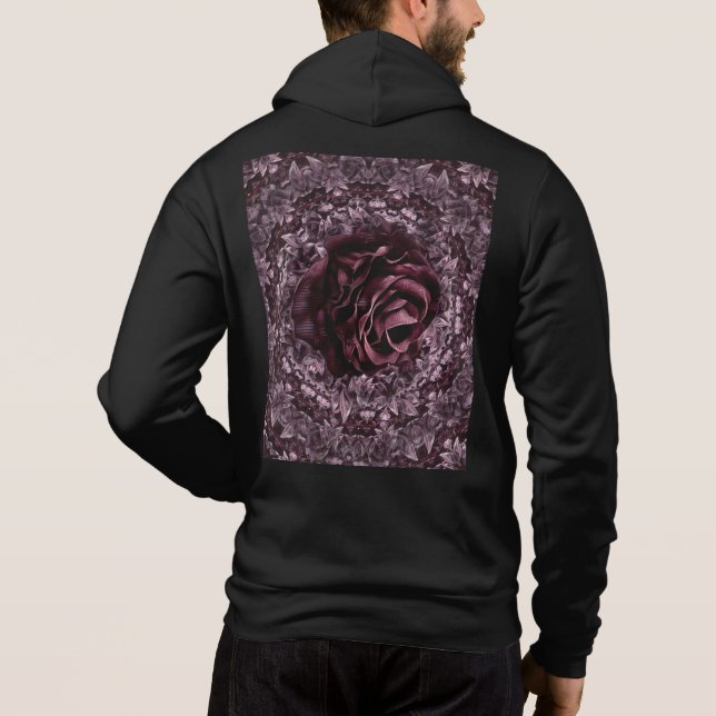 Sudadera Mandala de rosa  (Reverso)