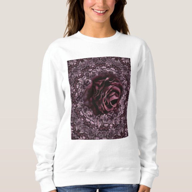 Sudadera Mandala de rosa  (Anverso)