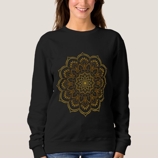 Sudadera Mandala dorada 81 (Anverso)
