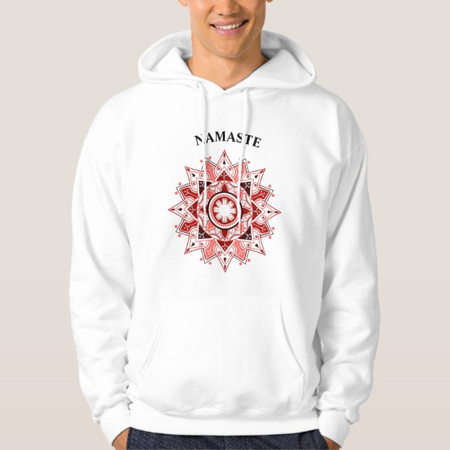 Sudadera Mandala geométrica, Inspiradora (Anverso)