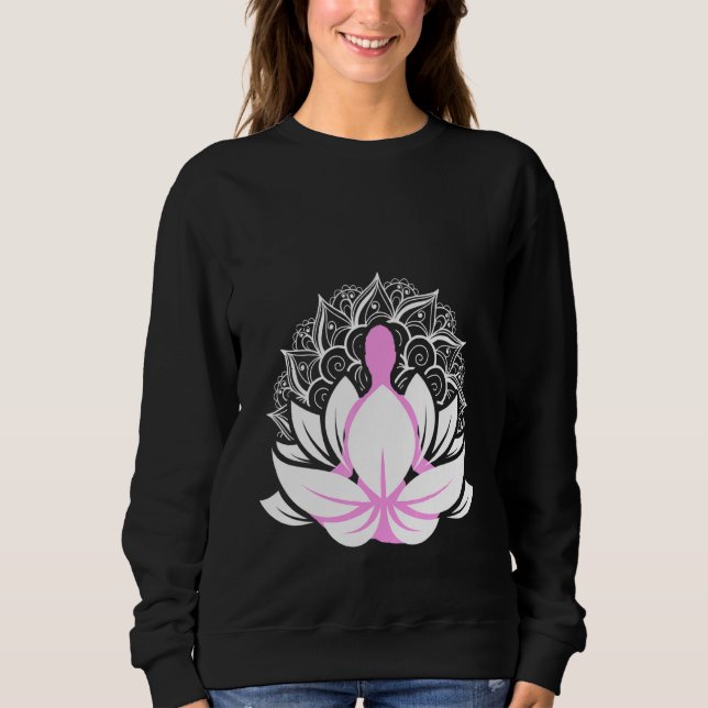 Sudadera Mandala Namaste Meditación Yoga Arte Espiritual Ch (Anverso)