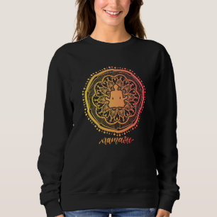 Sudadera Mandala Namaste Yoga en Mandala Silhouette Art