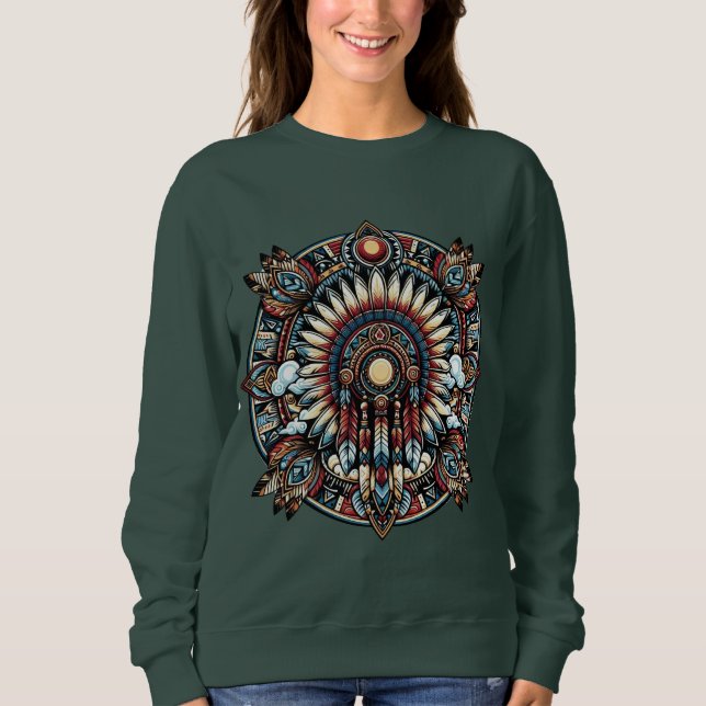 Sudadera Mandala nativa norteamericana (Anverso)