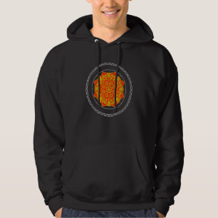Sudadera Mandalá Rojo Meditación Para La Paz Y Los Fans De