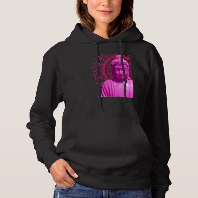 Sudadera Mandala rosa Buda Metta Amor Amabilidad (Anverso)