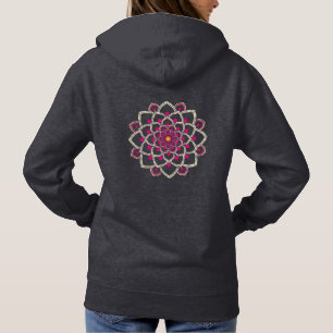 Sudadera Mandala rosa simple