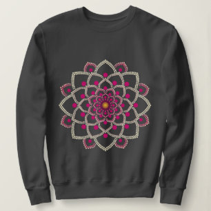 Sudadera Mandala rosa simple