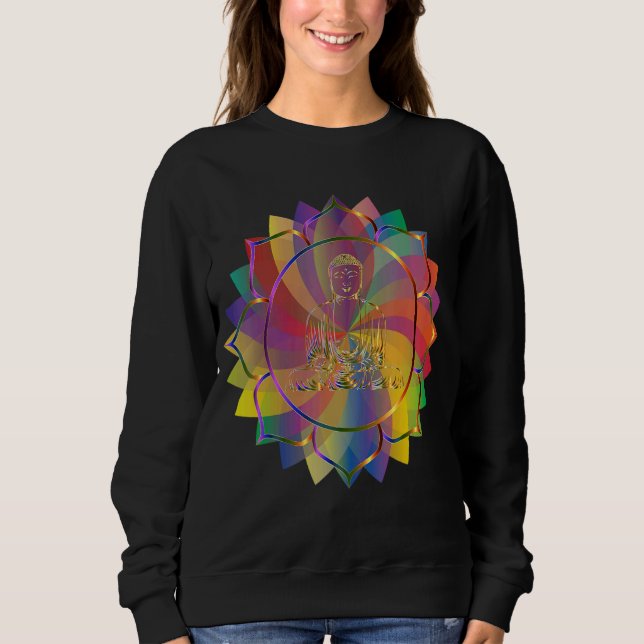 Sudadera Mandala Sagrada Geometría Prana Yoga Mantra Om (Anverso)