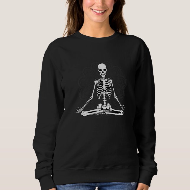 Sudadera Mandala Skeleton Yoga Chakra Hindu Esoteric (Anverso)