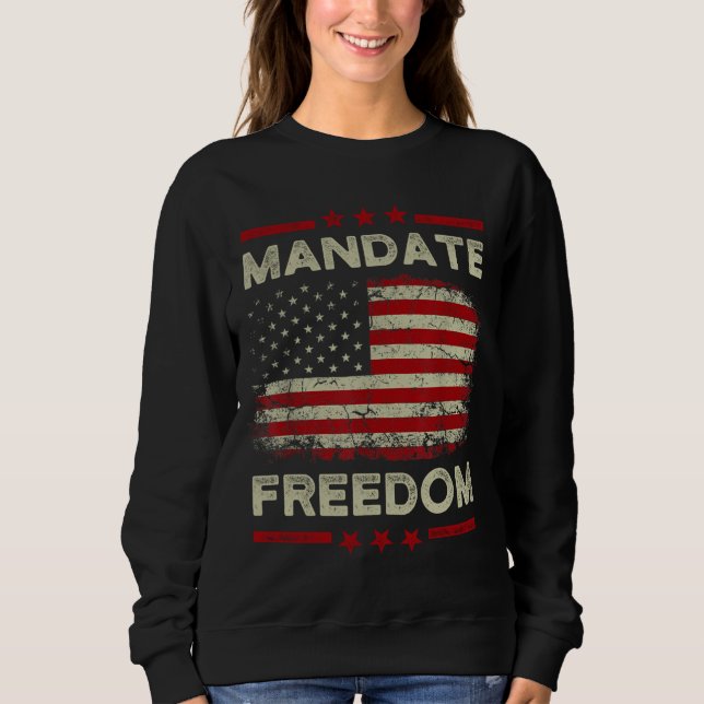 Sudadera Mandar Libertad Bandera Americana Apoyar Médico Li (Anverso)