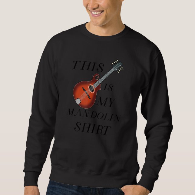 Sudadera Mandolin Funny Saying Musiquad (Anverso)