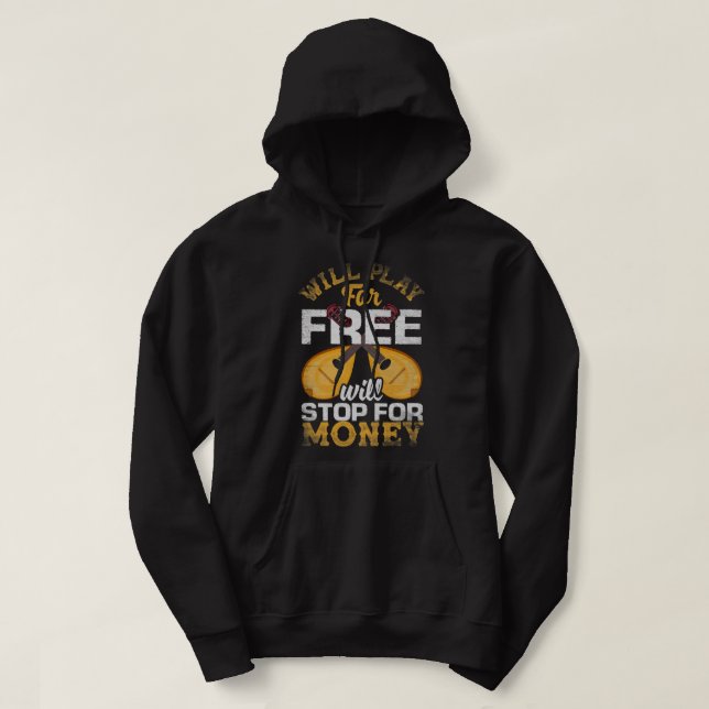 Sudadera Mandolin Lover Mandolinist Jugará Gratuitamente (Diseño del anverso)