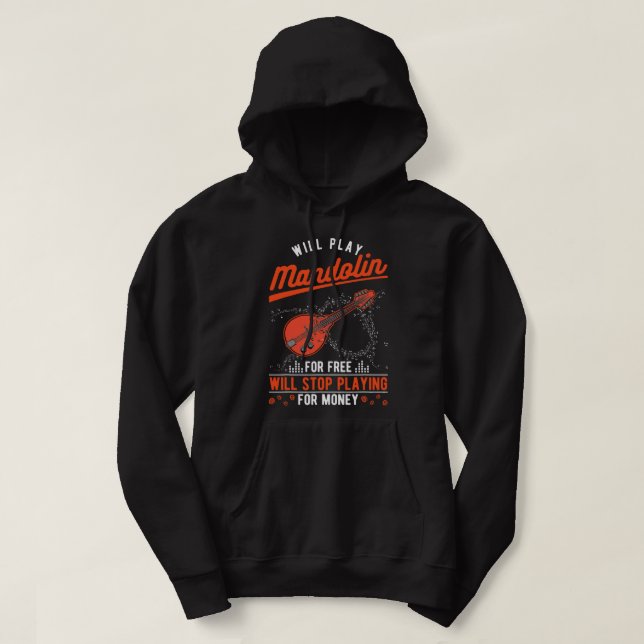 Sudadera Mandolin Lover Money Mandolinist (Diseño del anverso)