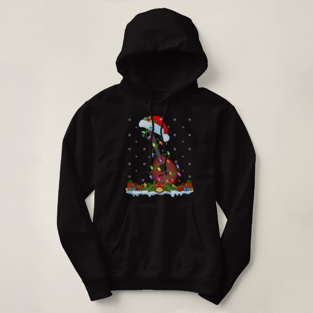 Sudadera Mandolin Lover Music Aover coincide con Santa Hat  (Diseño del anverso)