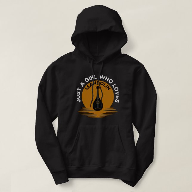 Sudadera Mandolin Lover Player solo es un chica al que le e (Diseño del anverso)