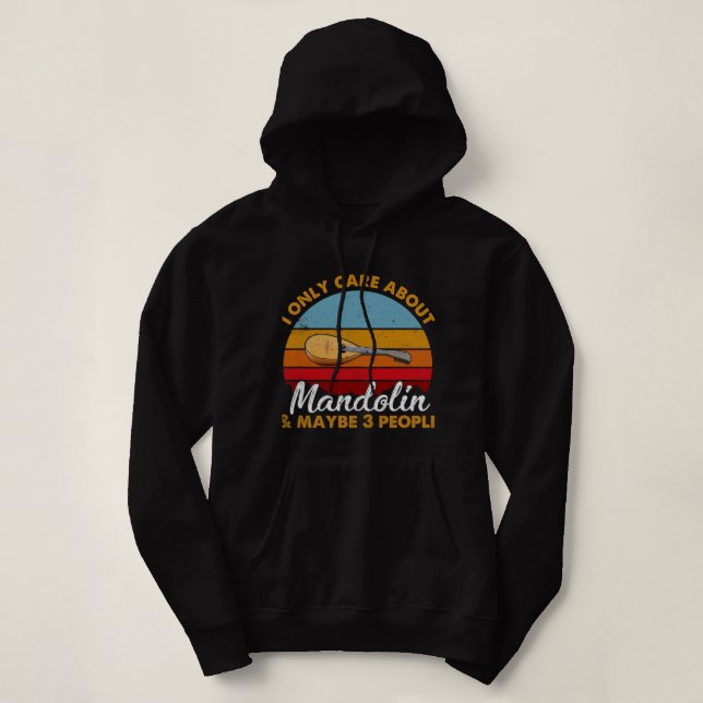 Sudadera Mandolin Lover Retro Style Sunset Mandolin (Diseño del anverso)