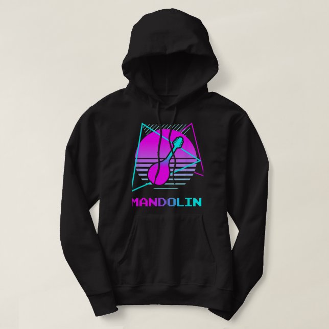 Sudadera Mandolin Lover Retro Vintage Classic Mandolin Play (Diseño del anverso)