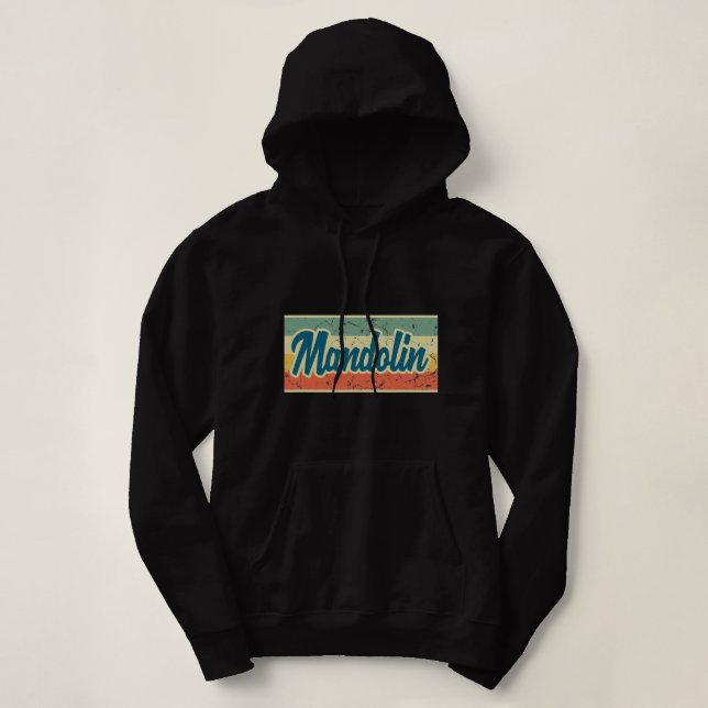 Sudadera Mandolin Lover Vintage Style Retro (Diseño del anverso)