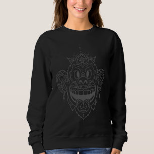 Sudadera Mandrila de mono simio Mandala Salud espiritual Z