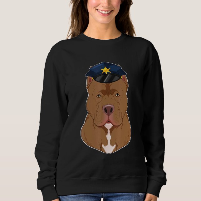 Sudadera Manejador De Caninas I Policía Perro I Policía Pit (Anverso)