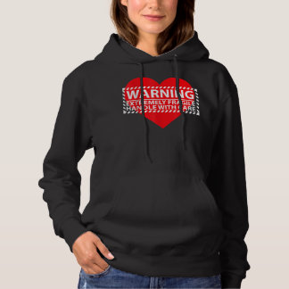 Sudadera Manejo extremadamente frágil con corazón roto en e