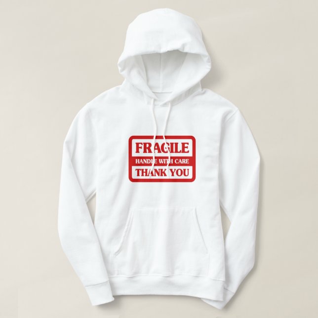 Sudadera Manejo Frágil con cuidado (Diseño del anverso)