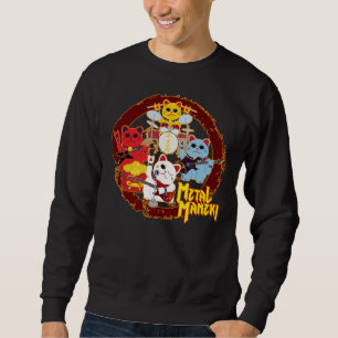 Sudadera Maneki metalizado